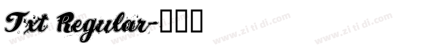 Txt Regular字体转换